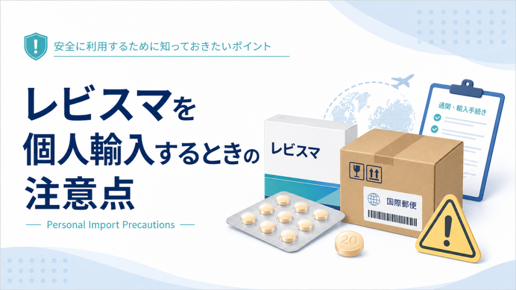 レビスマを個人輸入するときの注意点
