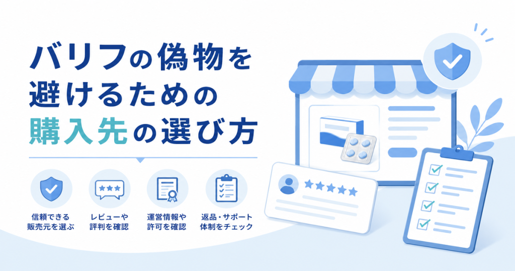 バリフの偽物を避けるための購入先の選び方