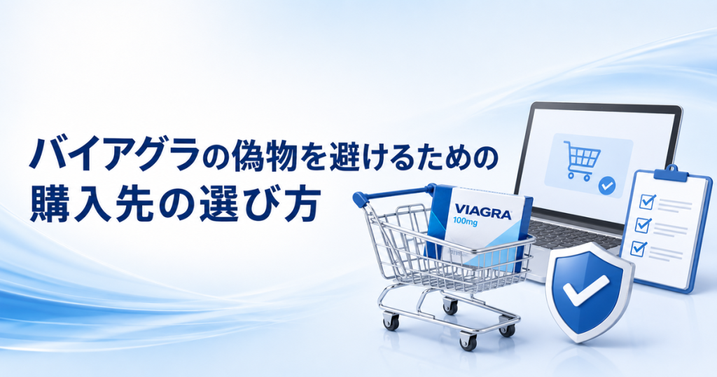 バイアグラの偽物を避けるための購入先の選び方