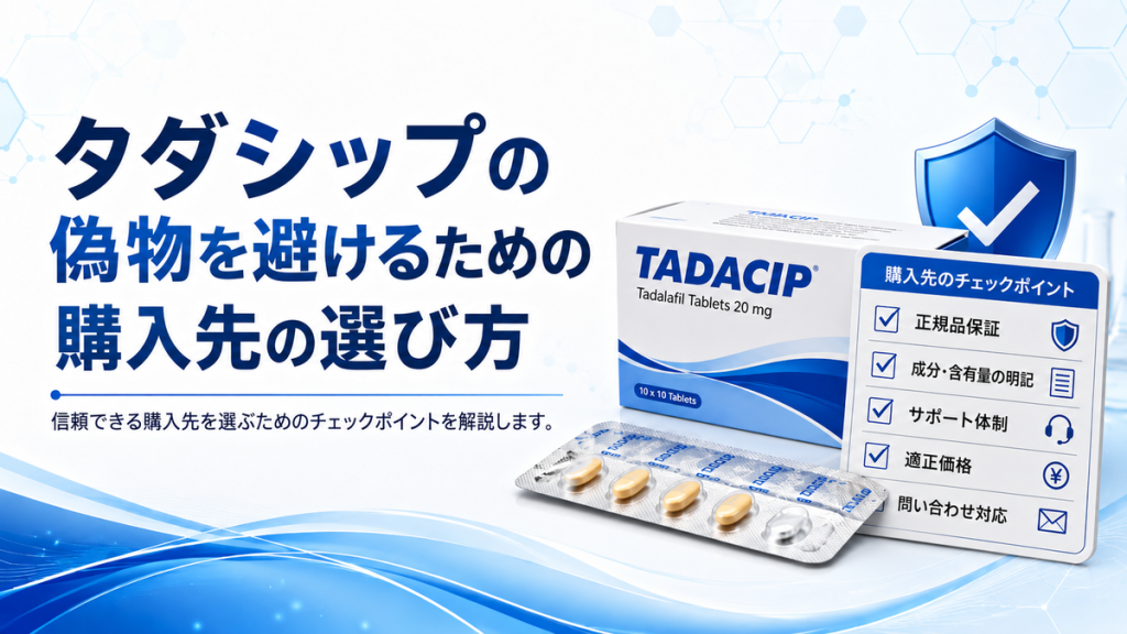 タダシップの偽物を避けるための購入先の選び方