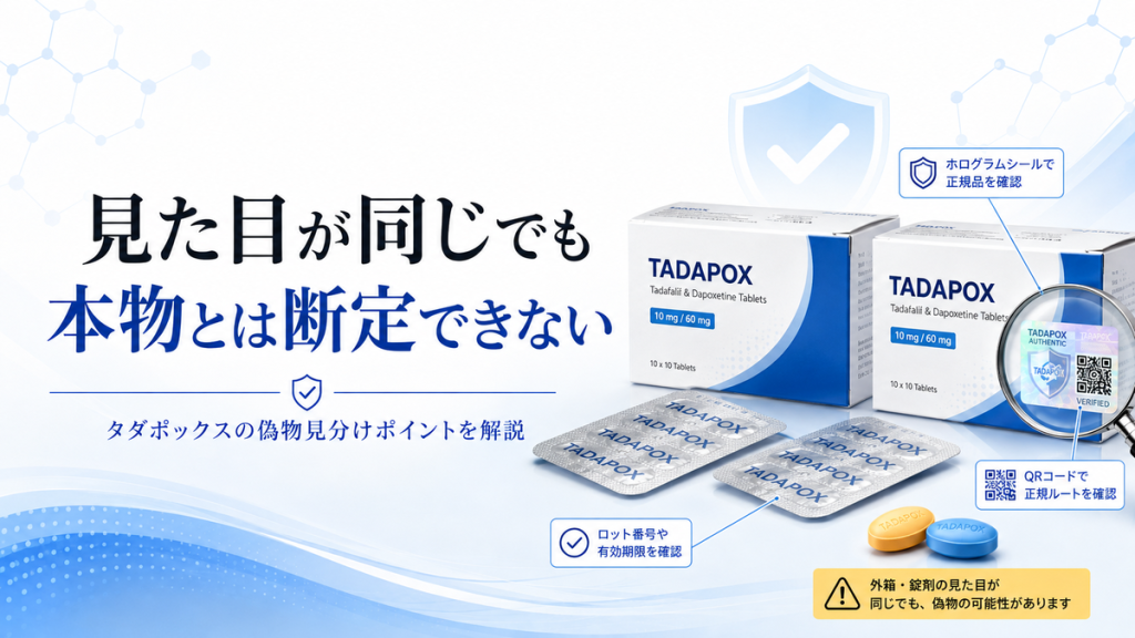 見た目が同じでも本物とは断定できない